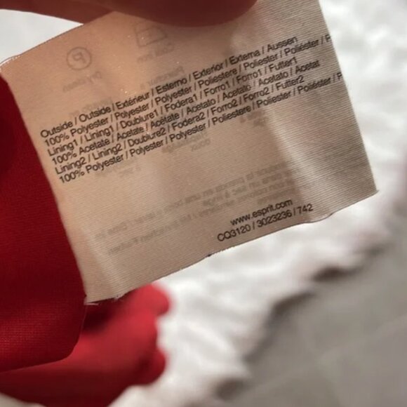 Esprit Collection Dress Beaded Spaghetti Strap A-line Swoop Neck size 6 - Picture 8 of 9